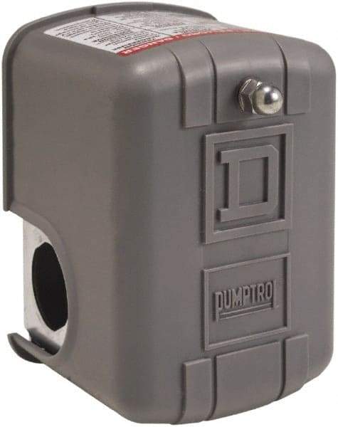 Square D - 1 and 3R NEMA Rated, 20 to 40 psi, Electromechanical Pressure and Level Switch - Adjustable Pressure, 575 VAC, L1-T1, L2-T2 Terminal, For Use with Square D Pumptrol - Benchmark Tooling