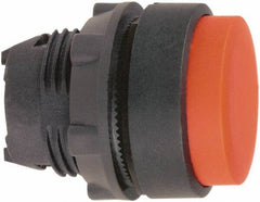 Schneider Electric - 22mm Mount Hole, Extended Straight, Pushbutton Switch Only - Round, Red Pushbutton, Nonilluminated, Momentary (MO) - Benchmark Tooling