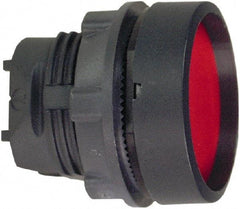 Schneider Electric - 22mm Mount Hole, Extended Straight, Pushbutton Switch Only - Round, Red Pushbutton, Nonilluminated, Maintained (MA) - Benchmark Tooling