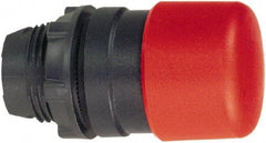 Schneider Electric - 22mm Mount Hole, Extended Mushroom Head, Pushbutton Switch Only - Round, Red Pushbutton, Nonilluminated, Momentary (MO) - Benchmark Tooling