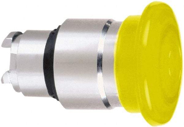 Schneider Electric - 22mm Mount Hole, Extended Mushroom Head, Pushbutton Switch Only - Round, Orange Pushbutton, Nonilluminated, Maintained (MA) - Benchmark Tooling
