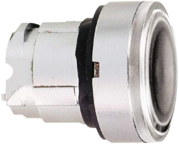 Schneider Electric - 22mm Mount Hole, Flush, Pushbutton Switch Only - Round, Clear Pushbutton, Nonilluminated, Momentary (MO) - Benchmark Tooling