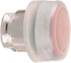 Schneider Electric - 22mm Mount Hole, Extended Straight, Pushbutton Switch Only - Round, Red Pushbutton, Nonilluminated, Momentary (MO) - Benchmark Tooling