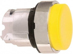 Schneider Electric - 22mm Mount Hole, Extended Straight, Pushbutton Switch Only - Round, Yellow Pushbutton, Nonilluminated, Momentary (MO) - Benchmark Tooling