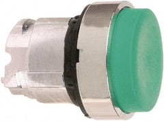 Schneider Electric - 22mm Mount Hole, Extended Straight, Pushbutton Switch Only - Round, Green Pushbutton, Nonilluminated, Momentary (MO) - Benchmark Tooling