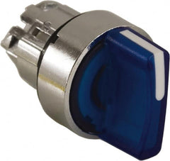 Schneider Electric - 22mm Mount Hole, 2 Position, Handle Operated, Selector Switch - Blue, Maintained (MA), Illuminated, Shock, Vibration and Water Resistant - Benchmark Tooling