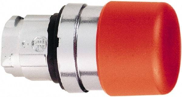 Schneider Electric - 22mm Mount Hole, Extended Mushroom Head, Pushbutton Switch Only - Round, Red Pushbutton, Nonilluminated, Momentary (MO) - Benchmark Tooling