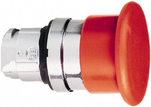 Schneider Electric - 22mm Mount Hole, Extended Mushroom Head, Pushbutton Switch Only - Round, Red Pushbutton, Nonilluminated, Momentary (MO) - Benchmark Tooling