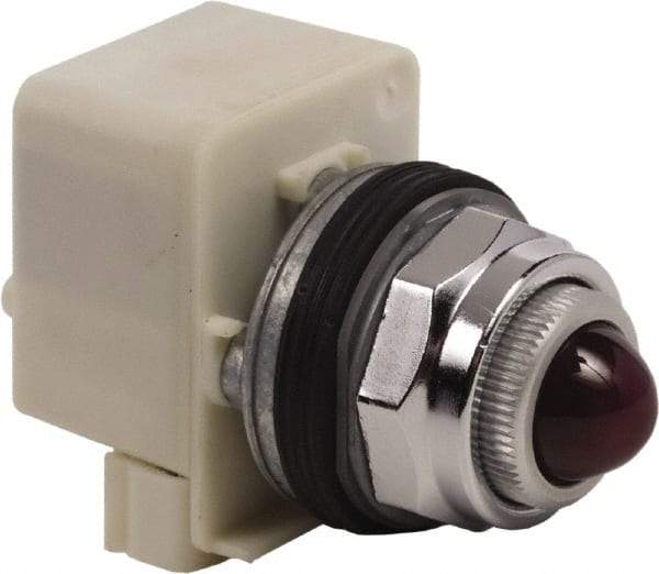 Schneider Electric - 120 VAC Red Lens Indicating Light - Screw Clamp Connector - Benchmark Tooling