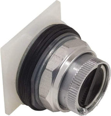 Schneider Electric - 30mm Mount Hole, Pushbutton Switch Only - Round, Black Pushbutton, Nonilluminated, Maintained (MA), Momentary (MO) - Benchmark Tooling