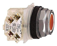 Schneider Electric - 30mm Mount Hole, Flush, Pushbutton Switch with Contact Block - Octagon, Red Pushbutton, Momentary (MO) - Benchmark Tooling