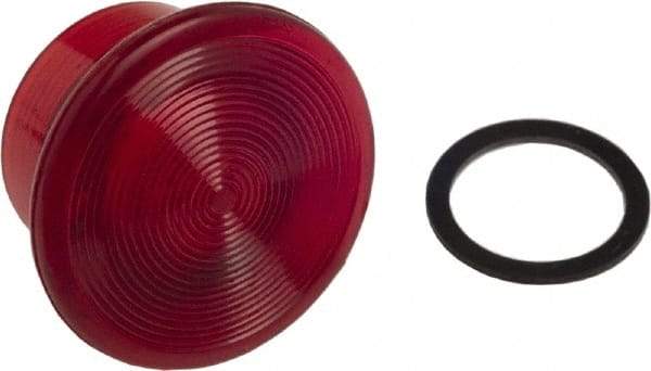 Schneider Electric - Extended Mushroom Head Pushbutton Switch 1-3/8" Knob - Red, Round Button, Illuminated - Benchmark Tooling