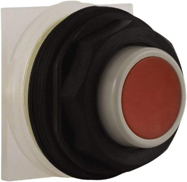 Schneider Electric - 30mm Mount Hole, Extended Straight, Pushbutton Switch Only - Red Pushbutton, Momentary (MO) - Benchmark Tooling