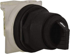 Schneider Electric - 1.18 Inch Mount Hole, 3 Position, Knob and Pushbutton Operated, Selector Switch - Black, Maintained (MA), Anticorrosive, Weatherproof, Dust and Oil Resistant - Benchmark Tooling