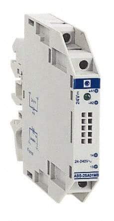 Schneider Electric - 13.6 Milliamp, NC Configuration, Interface Relay Module - DIN Rail Mount, 23 to 131°F, 24 VDC - Benchmark Tooling