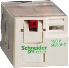 Schneider Electric - 3,750 VA Power Rating, Electromechanical Plug-in General Purpose Relay - 15 Amp at 250 VAC & 28 VDC, 3CO, 120 VAC - Benchmark Tooling