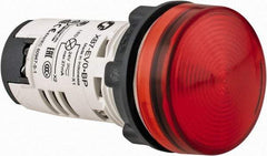 Schneider Electric - 24 V Red Lens LED Pilot Light - Round Lens, Screw Clamp Connector, 29mm Wide - Benchmark Tooling