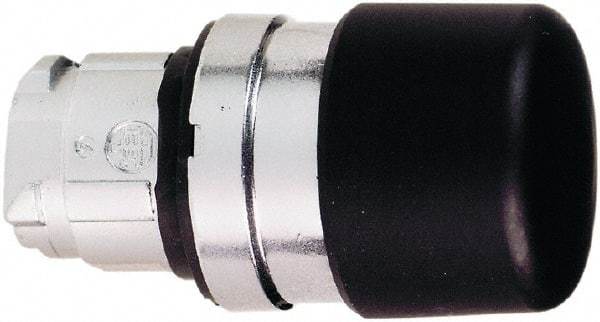 Schneider Electric - 22mm Mount Hole, Extended Mushroom Head, Pushbutton Switch Only - Round, Black Pushbutton, Nonilluminated, Momentary (MO) - Benchmark Tooling