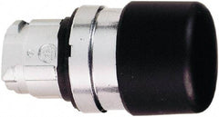 Schneider Electric - 22mm Mount Hole, Extended Mushroom Head, Pushbutton Switch Only - Round, Black Pushbutton, Nonilluminated, Momentary (MO) - Benchmark Tooling