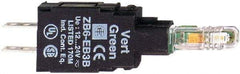 Schneider Electric - 48-120 VAC Red Lens LED Indicating Light - Quick Connect Connector, Shock Resistant, Vibration Resistant - Benchmark Tooling