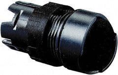 Schneider Electric - 16mm Mount Hole, Flush, Pushbutton Switch Only - Round, Black Pushbutton, Nonilluminated, Momentary (MO), Vibration Resistant - Benchmark Tooling