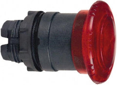 Schneider Electric - 22mm Mount Hole, Extended Mushroom Head, Pushbutton Switch Only - Round, Red Pushbutton, Illuminated, Maintained (MA) - Benchmark Tooling