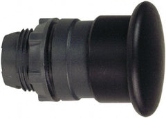 Schneider Electric - 22mm Mount Hole, Extended Mushroom Head, Pushbutton Switch Only - Round, Black Pushbutton, Nonilluminated, Momentary (MO) - Benchmark Tooling