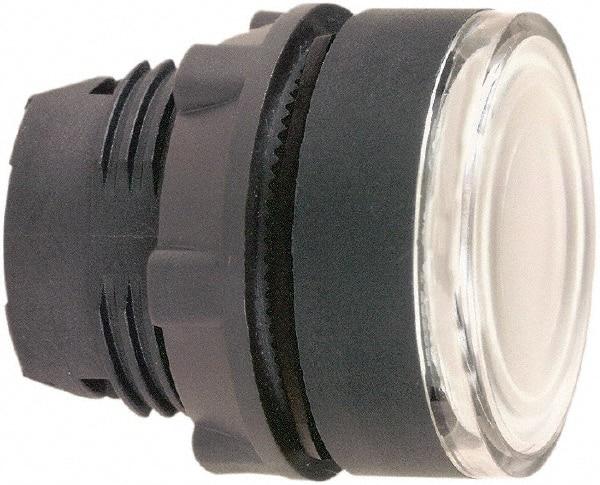Schneider Electric - 22mm Mount Hole, Flush, Pushbutton Switch Only - Round, White Pushbutton, Illuminated, Momentary (MO) - Benchmark Tooling