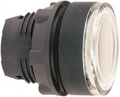 Schneider Electric - 22mm Mount Hole, Flush, Pushbutton Switch Only - Round, White Pushbutton, Illuminated, Momentary (MO) - Benchmark Tooling