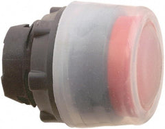 Schneider Electric - 22mm Mount Hole, Extended Straight, Pushbutton Switch Only - Round, Red Pushbutton, Nonilluminated, Momentary (MO) - Benchmark Tooling