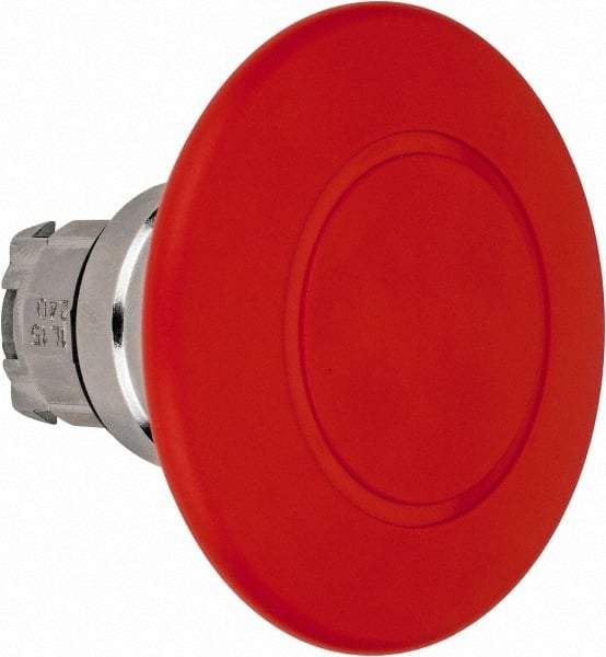 Schneider Electric - Extended Mushroom Head, Pushbutton Switch Only - Round, Red Pushbutton, Nonilluminated, Trigger Action, On-Off - Benchmark Tooling