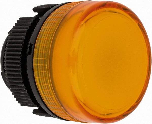 Schneider Electric - Yellow Lens Incandescent Pilot Light - Round Lens, Shock Resistant, Vibration Resistant - Benchmark Tooling