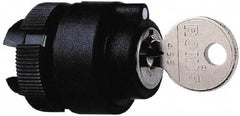 Schneider Electric - 22mm Mount Hole, 2 Position, Key Operated, Selector Switch Only - Black, Maintained (MA), Shock and Vibration Resistant - Benchmark Tooling