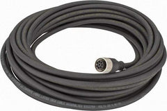 Telemecanique Sensors - 2 Amp, M12 Cable Straight with Female Prewired Connector Sensor and Receptacle - 30 VAC, 36 VDC, 10m Cable Length, IP67 Ingress Rating - Benchmark Tooling