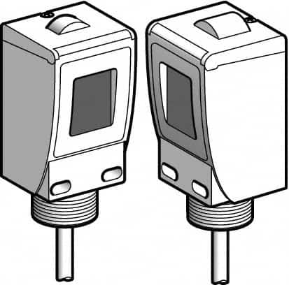 Telemecanique Sensors - Cable Connector, 60m Nominal Distance, Shock and Vibration Resistant, Through Beam Photoelectric Sensor - 24 to 240 VAC, 24 to 240 VDC, 20 Hz, Plastic, 44mm Long x 45mm Wide x 99mm High - Benchmark Tooling