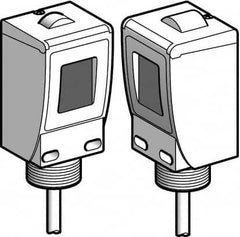 Telemecanique Sensors - Cable Connector, 60m Nominal Distance, Shock and Vibration Resistant, Through Beam Photoelectric Sensor - 24 to 240 VAC, 24 to 240 VDC, 20 Hz, Plastic, 44mm Long x 45mm Wide x 99mm High - Benchmark Tooling