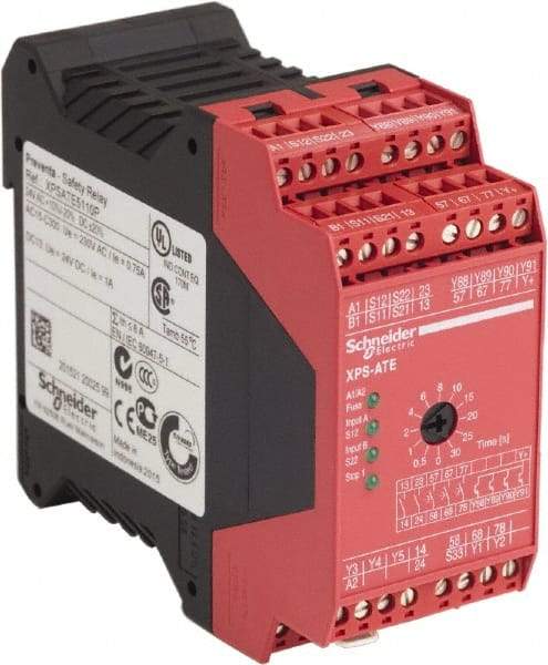 Schneider Electric - Electromechanical Screw Clamp General Purpose Relay - 5 Amp at 24 VAC/VDC, 24 VAC/VDC, 45mm Wide x 99mm High x 114mm Deep - Benchmark Tooling