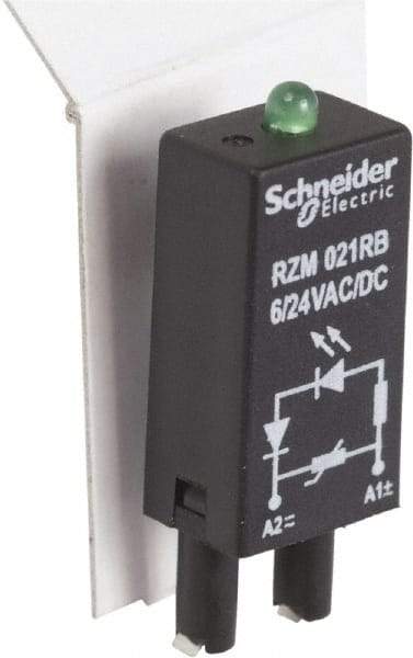 Schneider Electric - 6-24 VAC, 6-24 VDC, Relay Protection Module - For Use with RGZ Sockets (RXG Series), RSZ Sockets (RSB Series) - Benchmark Tooling