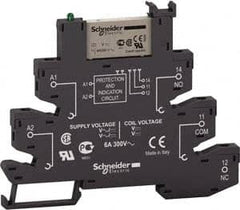 Schneider Electric - 1,500 VA Power Rating, Electromechanical Spring General Purpose Relay - 6 Amp at 24 V, SPDT, 24 VAC/VDC, 6.2mm Wide x 78.7mm High x 103mm Deep - Benchmark Tooling