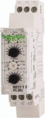 Schneider Electric - 100 hr Delay, Multiple Range SPDT Time Delay Relay - 8 Contact Amp, 24 VDC & 24 to 240 VAC, Selector Switch - Benchmark Tooling