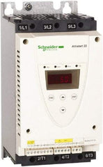 Schneider Electric - 47 Amp, 208 to 600 Coil VAC, 50/60 Hz, IEC Motor Starter - 1 Phase Hp: 1 at 208 Volt, 15 at 230 Volt, 3 Phase Hp: 30 at 460 Volt, 40 at 575 Volt - Benchmark Tooling