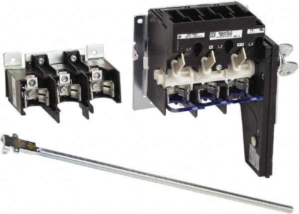 Square D - 1 & 3 Phase, 600VAC, 3 Pole, 1, 4, 12, 3R & 4X, Open Fused Cam & Disconnect Switch - 3 Wires - Benchmark Tooling