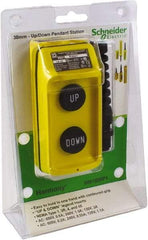 Schneider Electric - 2 Operator, Pushbutton Pendant Control Station - Up-Down (Legend) - Benchmark Tooling