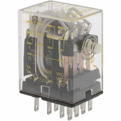 Square D - Electromechanical Plug-in General Purpose Relay - 5 Amp at 240 VAC, 4PDT, 24 VDC - Benchmark Tooling