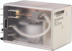 Square D - 8 Pins, 1 hp at 277 Volt & 1/3 hp at 120 Volt, 3 VA Power Rating, Square Electromechanical Plug-in General Purpose Relay - 10 Amp at 250 VAC, DPDT, 24 VDC, 34.9mm Wide x 50mm High x 35.4mm Deep - Benchmark Tooling