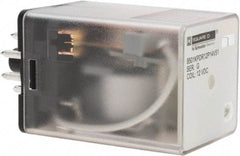 Square D - 8 Pins, 1 hp at 277 Volt & 1/3 hp at 120 Volt, 3 VA Power Rating, Octal Electromechanical Plug-in General Purpose Relay - 10 Amp at 250 VAC, DPDT, 12 VDC, 34.9mm Wide x 50.3mm High x 35.4mm Deep - Benchmark Tooling