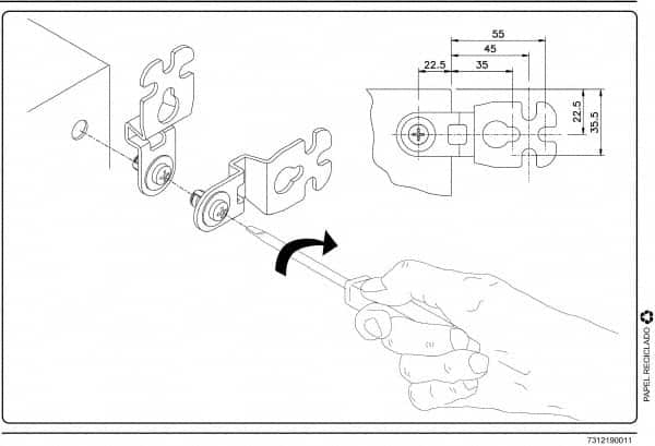 Schneider Electric - Electrical Enclosure Steel Wall Mount Lug - For Use with CRNG Wall Mounting Steel Enclosure/S3D Wall Mounting Steel Enclosure, RoHS Compliant, Includes Mounting Screw & Pre-Mounted Sealing Gasket - Benchmark Tooling