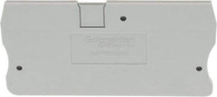 Schneider Electric - 2.2mm High, Terminal Block End Cover - Use with NSYT Terminal Blocks - Benchmark Tooling