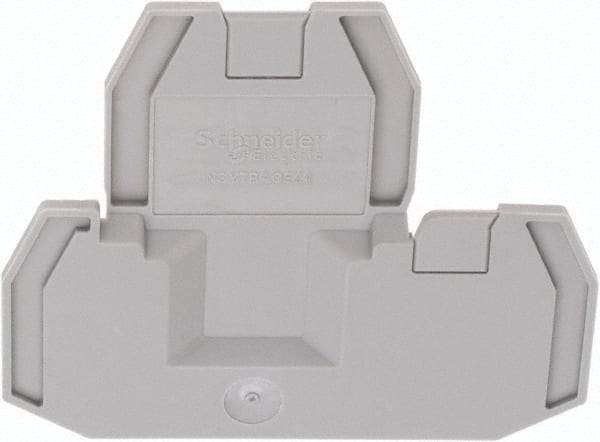 Schneider Electric - 2.2mm High, Terminal Block End Cover - Use with NSYT Terminal Blocks - Benchmark Tooling