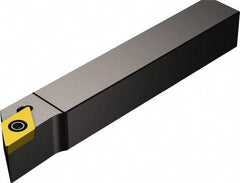 Sandvik Coromant - QS-SDJC, Right Hand Cut, -3° Lead Angle, 12mm Shank Height x 12mm Shank Width, Neutral Rake Indexable Turning Toolholder - 70mm OAL, DCMT 11 T3 08 Insert Compatibility, Series CoroTurn 107 - Benchmark Tooling